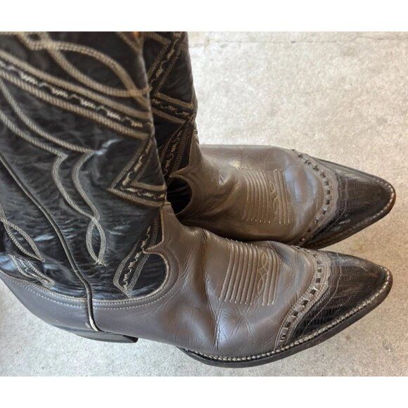 Tony Lama Wingtip Cowboy Boots Men’s 8.5 Tony Lama 6914 Vintage Wingtip Cowboy main image 10